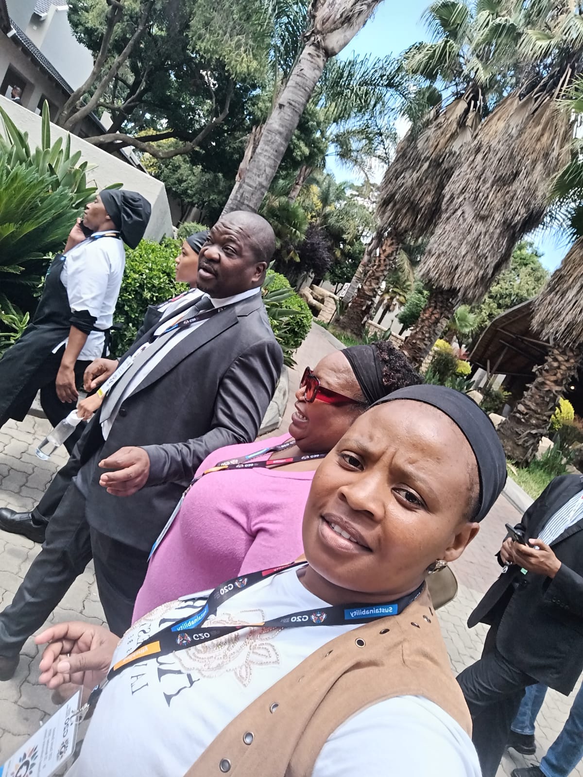 Access4All team walking outdoors